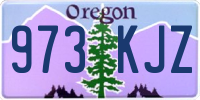 OR license plate 973KJZ