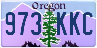 OR license plate 973KKC