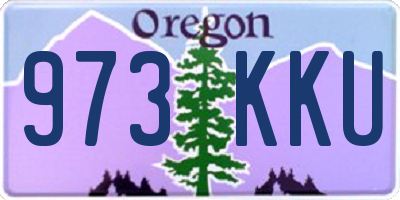 OR license plate 973KKU