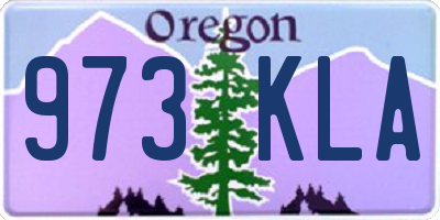 OR license plate 973KLA