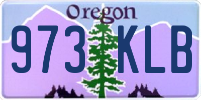 OR license plate 973KLB