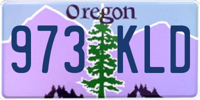 OR license plate 973KLD