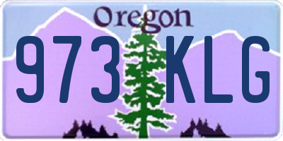 OR license plate 973KLG