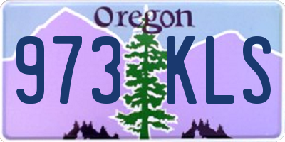 OR license plate 973KLS