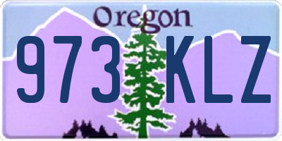 OR license plate 973KLZ