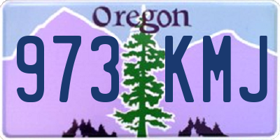OR license plate 973KMJ