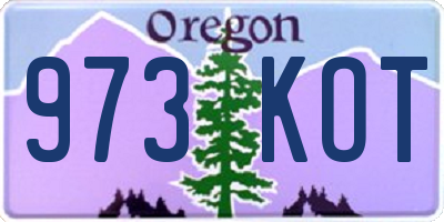 OR license plate 973KOT