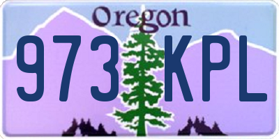 OR license plate 973KPL