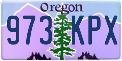 OR license plate 973KPX