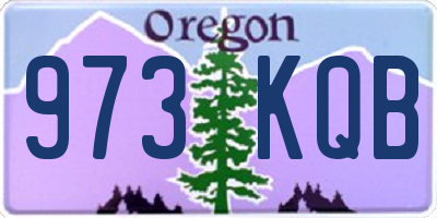 OR license plate 973KQB