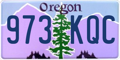 OR license plate 973KQC