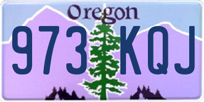 OR license plate 973KQJ
