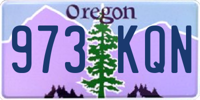 OR license plate 973KQN