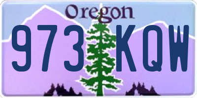 OR license plate 973KQW