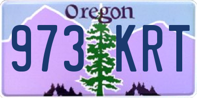 OR license plate 973KRT