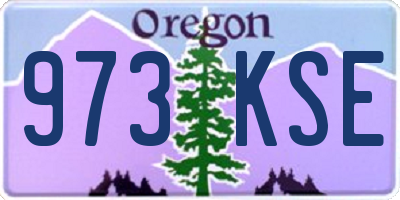 OR license plate 973KSE
