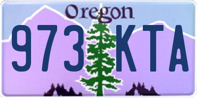 OR license plate 973KTA