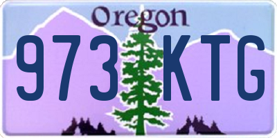 OR license plate 973KTG
