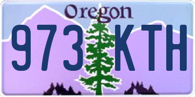 OR license plate 973KTH