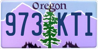 OR license plate 973KTI