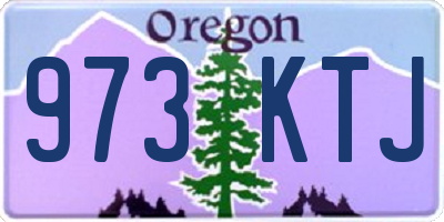 OR license plate 973KTJ