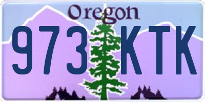 OR license plate 973KTK