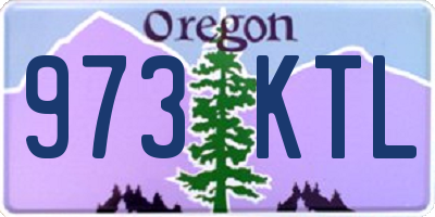 OR license plate 973KTL