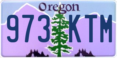 OR license plate 973KTM