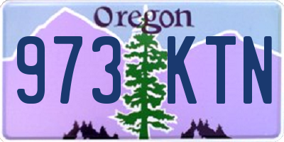 OR license plate 973KTN