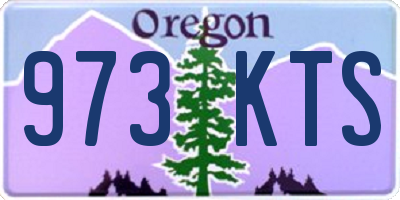 OR license plate 973KTS