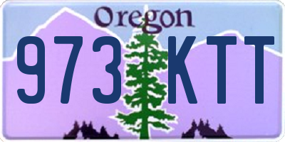 OR license plate 973KTT
