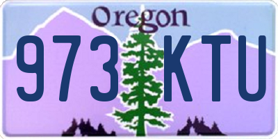 OR license plate 973KTU