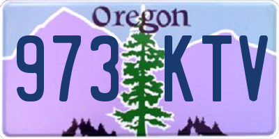 OR license plate 973KTV