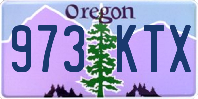 OR license plate 973KTX