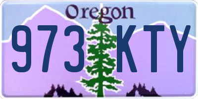 OR license plate 973KTY