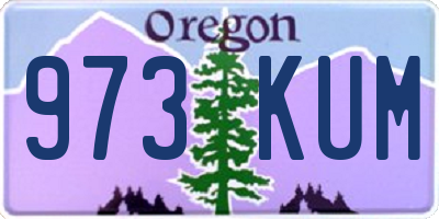 OR license plate 973KUM
