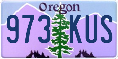 OR license plate 973KUS