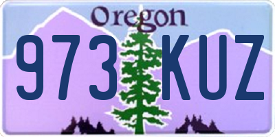 OR license plate 973KUZ