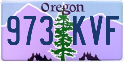OR license plate 973KVF