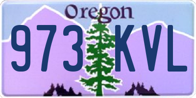 OR license plate 973KVL