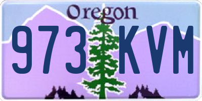 OR license plate 973KVM