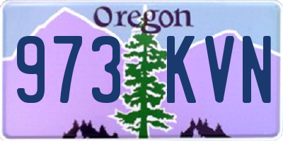 OR license plate 973KVN
