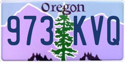 OR license plate 973KVQ