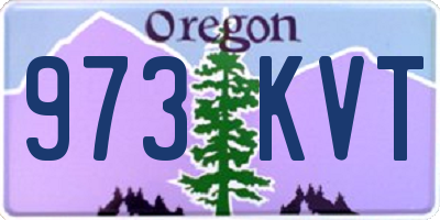 OR license plate 973KVT