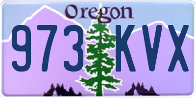 OR license plate 973KVX