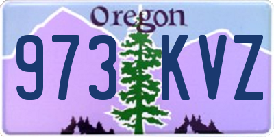 OR license plate 973KVZ