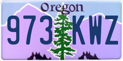 OR license plate 973KWZ