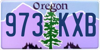 OR license plate 973KXB