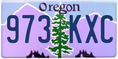 OR license plate 973KXC