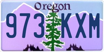 OR license plate 973KXM
